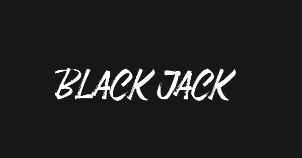 Black Jackal font thumbnail